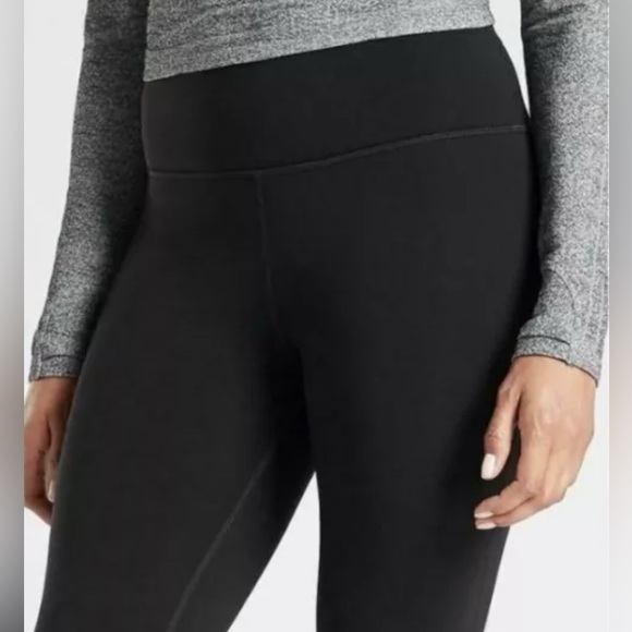 NWT Athleta Altitude Edge Black Fleece Lined Pant Size Large - Picture 6 of 9
